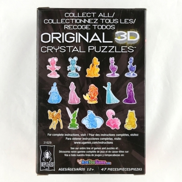 New in box, sealed, Disney Bepuzzled Mickey Mouse Original 3D Crystal Puzzle 47 - Picture 3 of 10